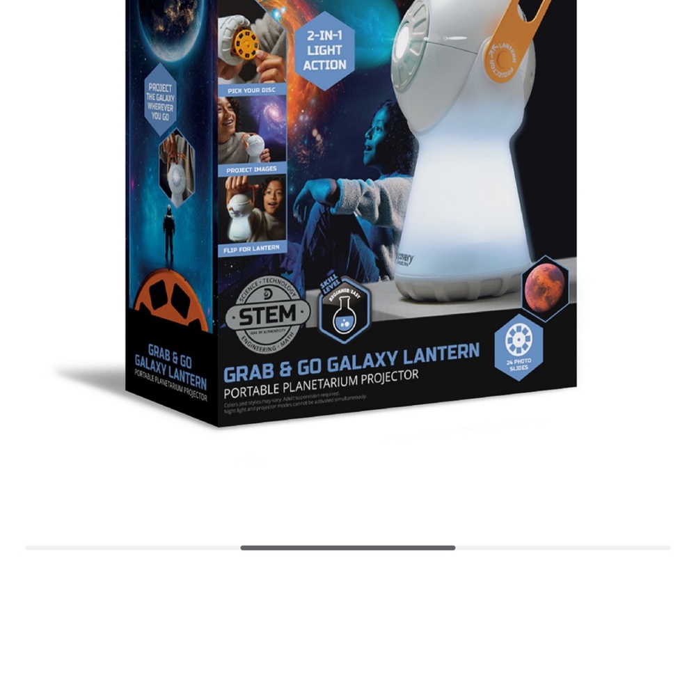 Discovery Grab & Go Galaxy Lantern - White and Orange